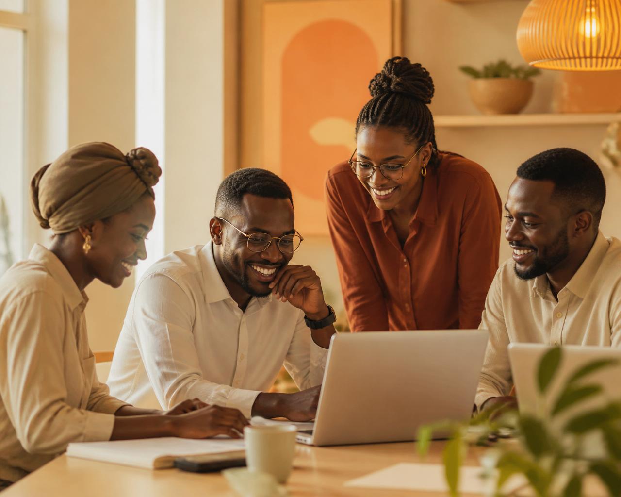 Diverse professionals collaborating in The Thriving Circle